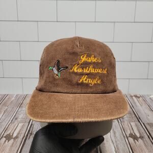 J Hats Corduroy Duck Hunting Snapback Hat Brown Jones Northwest Anglers